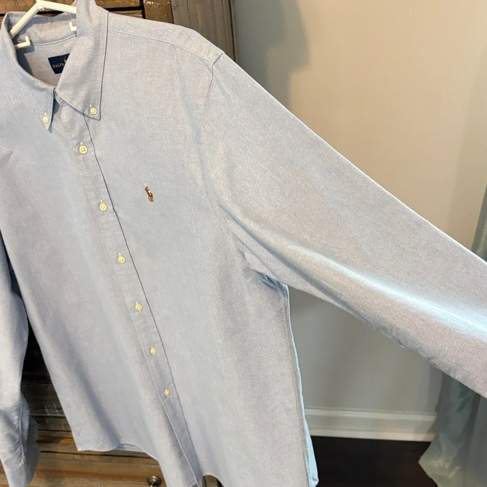 Ralph Lauren Men's XL Blue Button Down Shirt - Picture 6 of 7